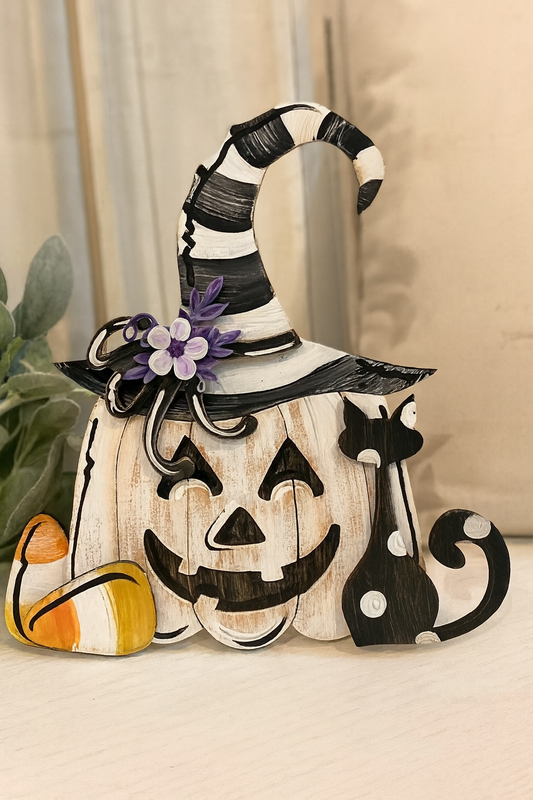 DIY Kit - Witchy Pumpkin Shelf Sitter
