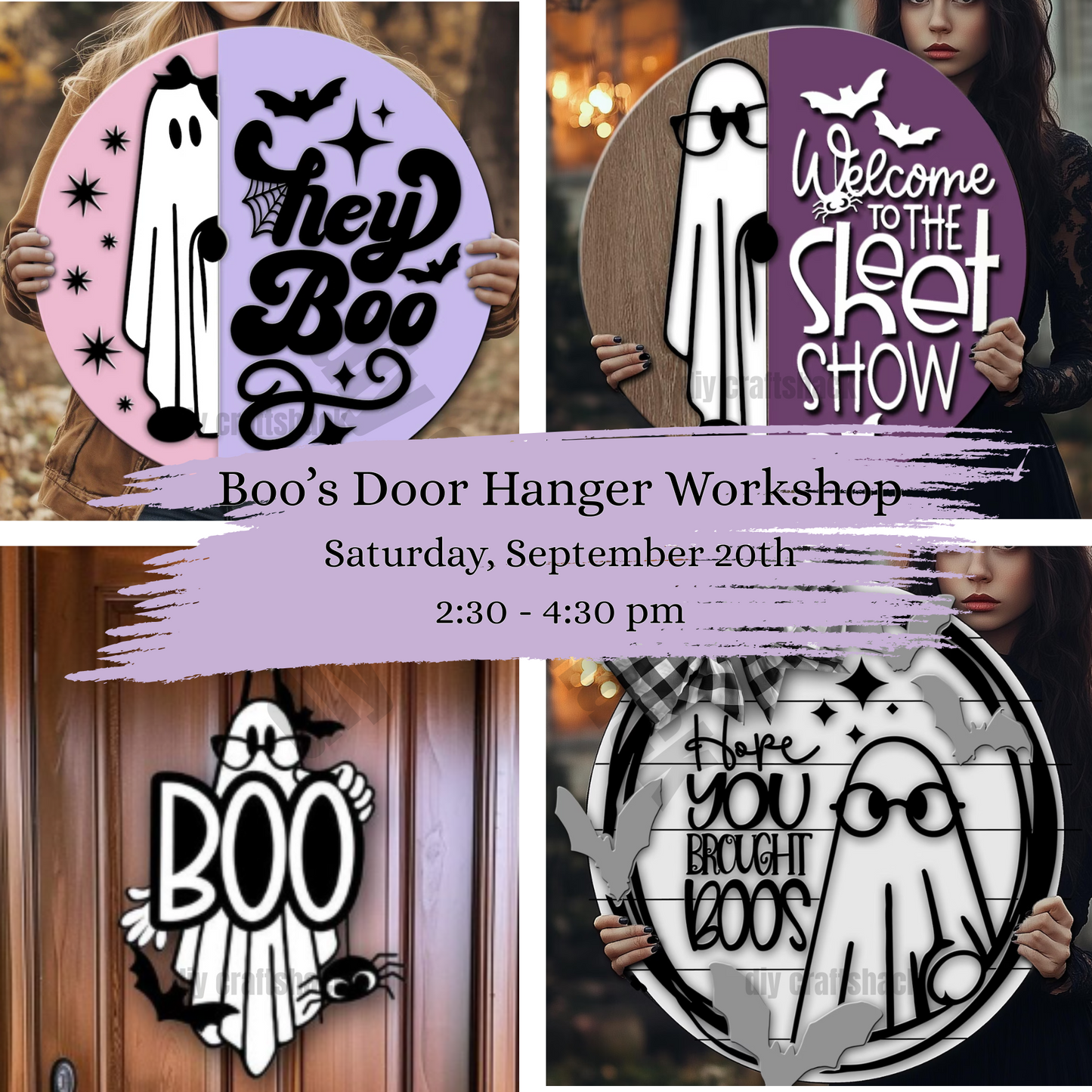 Workshop - 18" Boo's Door Hanger - Saturday, September 20th - 2:30 pm to 4:30 pm