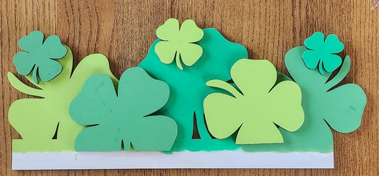 shamrock diy kit insert for the welcome door hanger