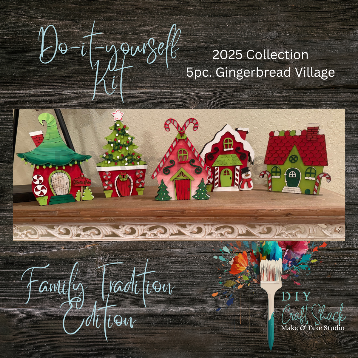 Collection - 2025 Gingerbread Village 5 pc. - Family Tradition Edition