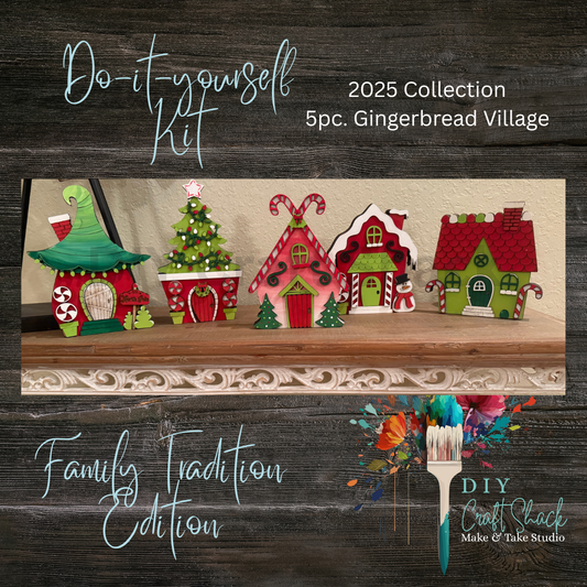 Collection - 2025 Gingerbread Village 5 pc. - Family Tradition Edition