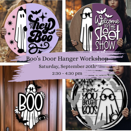 Workshop - 18" Boo's Door Hanger - Saturday, September 20th - 2:30 pm to 4:30 pm